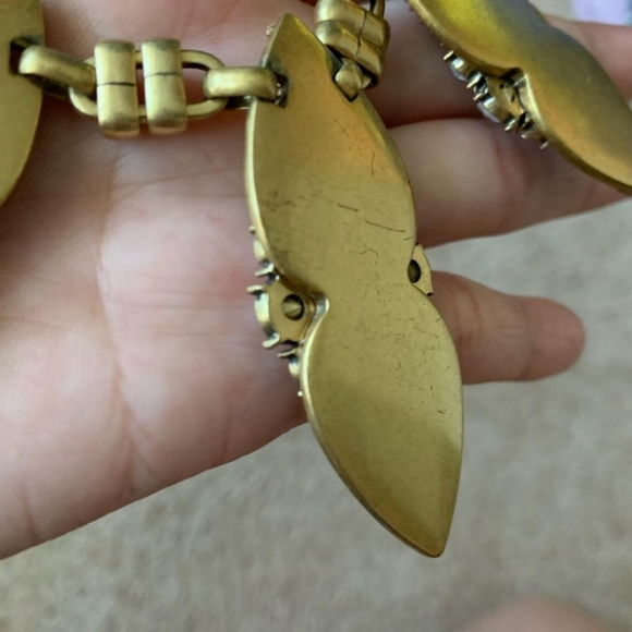 J. Crew gold & rhinestone necklace - Picture 9 of 10